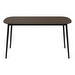 Kingston Dining Table, Dark Oak / Black, 85 x 150 cm