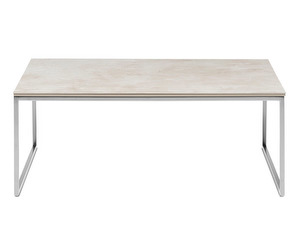 Lugo Coffee Table, Ceramic / Steel, 91 x 91 cm