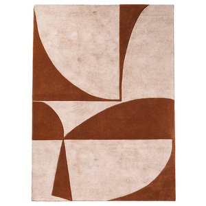 Moments Rug, Rusty Orange / Beige, 200 x 300 cm