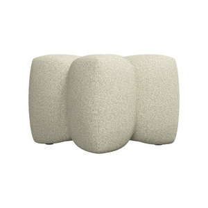 Nawabari Footstool, Lazio Fabric 3092 Light Green, 54 x 54 cm