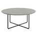 Nawabari Coffee Table, Ash Grey Ceramic / Black, ⌀ 99 cm