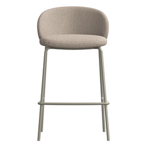 Princeton Bar Stool, Lazio Fabric 3091 Beige, H 87 cm