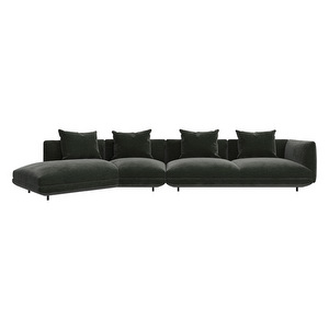 Salamanca Sofa, Napoli Fabric 2268 Dusty Green, W 433 cm
