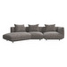 Salamanca Sofa, Tuscany Fabric 3202 Brown, W 331 cm