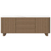 Santiago Sideboard, White Ceramic / Natual Oak, W 200 cm