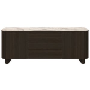 Santiago Sideboard, Brown Ceramic / Dark Oak, W 200 cm