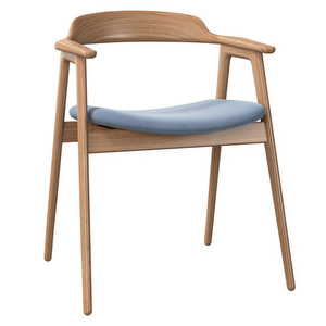 Seoul Chair, Frisco Fabric 2276 Light Blue / Oak