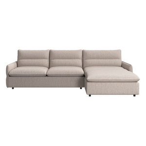 Southampton Sofa Bed with Chaise Longue, Capri Fabric 3230 Beige, W 272 cm