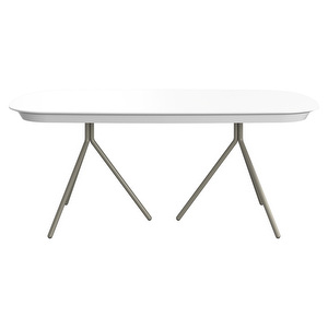 Ottawa Extendable Dining Table, White / Ash Grey, 100 x 185/250 cm