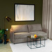 Ellis Sofa Bed, Sense Fabric 2010 grey-brown, W 196 cm