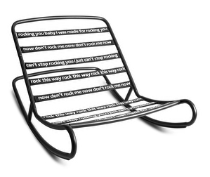 Rock 'n Roll Rocking Chair, Black