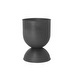 Hourglass Pot, Black, S