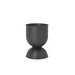 Hourglass Pot, Black, XS