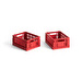 Colour Crate Mini -korit, red, 2 kpl