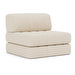 CozyPad-vuodetuoli, Corduroy-kangas 594 ivory, L 104 cm