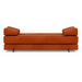 Sigmund Indu -daybed, Corduroy-kangas burned orange / musta, L 200 cm
