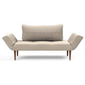 Zeal Styletto -vuodesohva, Bouclé-kangas 539 beige / tumma tammi