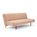 Unfurl Sofa Bed, Teddy Fabric 689 Beige, 120 x 200 cm