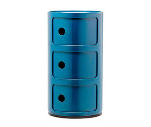 Componibili Storage Unit, Blue, 3 Modules
