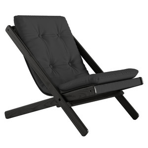 Boogie Armchair, Dark Grey / Black