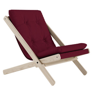 Boogie Armchair, Bordeaux/Raw