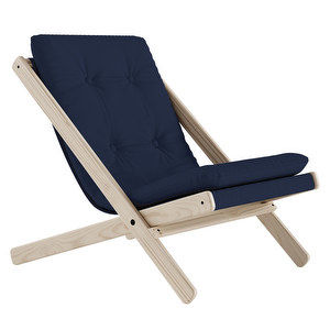 Boogie Armchair, Navy/Raw