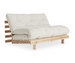 Roots Futon Sofa, Natural / Pine, W 140 cm