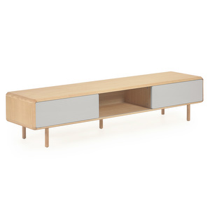 Anielle TV Stand, Ash/White, 180 x 41 cm