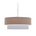 Bianella-riippuvalaisin, beige vakosametti, ⌀ 40 cm