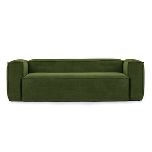 Blok Sofa, Green Corduroy, W 210 cm