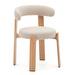 Granite Chair, Chenille Fabric Beige / Ash