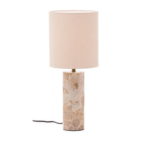 Raze-pöytävalaisin, beige pellava / beige marmori