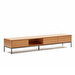 Vedrana TV Stand, Oak/Black, 195 x 35 cm