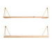 Pythagoras Play Wall Shelves, Pine/Brass