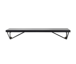Pythagoras Wall Shelf, Black, XS