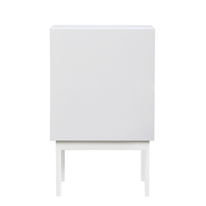 Laine Bedside Table, White, H 65 cm