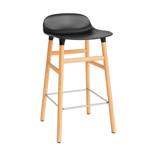Form Bar Stool, Black/Oak