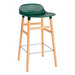 Form Bar Stool, Green/Oak