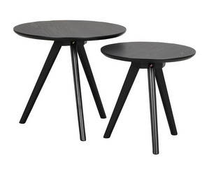 Greta Nesting Tables, Black, Set of 2