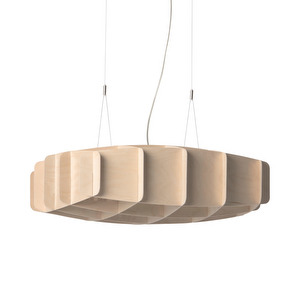 Ristikko Pendant Lamp, Birch, 65 x 65 cm