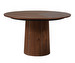 Extendable Dining Table #33, Oiled Walnut Veneer, ø 123–149 cm