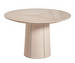 Extendable Dining Table #33, White-Oiled Oak Veneer, ø 123–149 cm