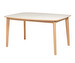 Extendable Dining Table #118, White / White-Oiled Oak, 102 x 142/187 cm