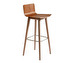 Counter Stool #808, Lacquered Walnut