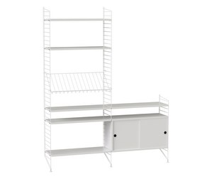 String System Shelf Unit, White, 156 x 200 cm