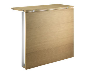 String System Folding Table, Oak/White