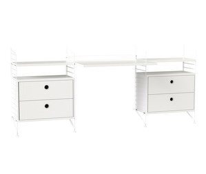 String System Desk Unit, White