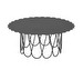 Flower Coffee Table, Anthracite, ⌀ 60 cm