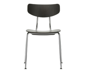 Moca Chair, Dark Oak/Chrome
